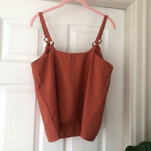 Topshop Orange Tilda Ring Camisole - Picture 7 of 7